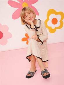 Mini mi סנדל Slide Slide Black Sparkling Rhinestone לילדים - אנטי החלקה, נוחות, סגנון Bigtime, חיוני ונצחי - שחור - ראה 3