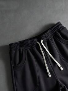 PAVTROS Men's Street Style Patchwork Structured Sweatpants Men Grey Flared Sweatpants Flare Sweat Pants Flare Pants Men S Pro Club Sweat Pants Men Flared Sweats Grey Jogger Pants Baggy Grey Sweatpants Men Men Sweatpants Men Wide Leg Sweatpants Men Fleece Pants,Baggy,Graphic,Friends,Alternative,Friends,Streetwear,For Men,Jogging,Hodddie - Dark Grey - View 5