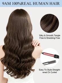 PU胶带接发片，真人发，无胶胶带式接发，无缝PU贴面接发片，40-50克，适合细软发质，预封缝合夹、胶带、缝合式微型连接环 - S02 - 查看 11