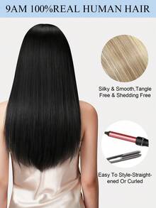 PU Tape Weft Human Hair , No Glue Tape-In Hair Extensions, Seamless PU Skin Weft, 40G-50G, For Fine Hair, Pre-Sealed With Sew-In Clips,Tapes,Sew In Micro Links - S1B - View 11