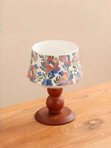 Cirelle كوب شمعة سيراميك - حامل بنمط زهري قديم للشموع المعطرة، ديكور منزلي ريفي أو بوهيمي - متعدد الألوان - مشاهدة 10