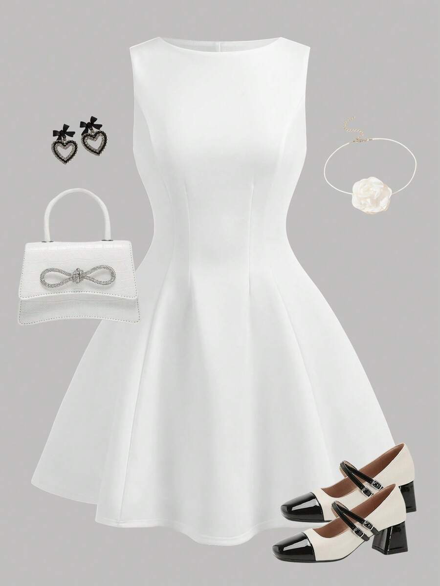 Girlism Tween Girls Elegant White Princess Dress, Suitable For Family Gatherings, Parties, And Events - White - View 1