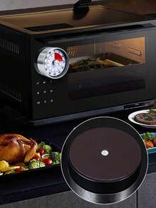 1 pieza Temporizador mecánico con imán en la parte posterior, temporizador de cocina, temporizador de cocción, temporizador circular de acero inoxidable, temporizador de cuenta regresiva de 60 minutos, sin batería requerida, herramienta de recordatorio de tiempo de cocina, adecuado para cocina, cocción, gimnasio, aula, oficina, restaurante, hornear, etc. - Blanco - Ver 9