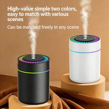 Mini Humidifier | 180mL Large Capacity USB Humidifier | 25-40mL/H High Mist Output | Quiet Operation Desktop Humidifier | Type-C Air Diffuser - Multicolor - View 4