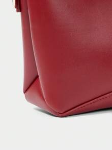 SHECARRY Bolso de mano para mujer, color rojo, tamaño pequeño, delicado, para uso diario - Rojo - Ver 7