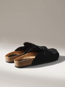 Solecia Women's Versatile Casual Slip-On Mules For Commuting & Daily Wear - Black - View 3