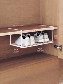Madebyblanc 1 chiếc giá để giày đa năng, dung tích lớn, có thể điều chỉnh, gấp gọn, không cần lắp đặt, màu trắng, thích hợp để đựng giày dép, quần áo và các vật dụng khác trong ký túc xá hoặc nhà ở, giúp tiết kiệm không gian lưu trữ. - Giá lưu trữ - Xem 12