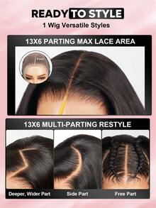 ALL READY WIG Peluca frontal de encaje sin pegamento con cordón estilo bohemio rizado - 100% cabello humano pre-cortado y pre-decolorado con nudos diminutos, tres opciones sin pegamento, amigable para principiantes, estilo de onda natural de 18 a 26 pulgadas - Gorra ajustable y transpirable, suave y elástica para comodidad todo el día, uso diario, Halloween, fiesta, viaje, festival, baile de graduación, al aire libre - SNatural - Ver 9