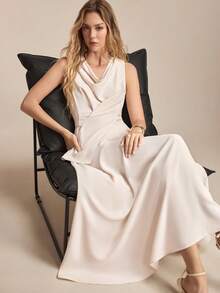 BizChic Nuevo conjunto de 2 piezas de primavera/verano con top corto de dobladillo asimétrico blanco y falda de cintura elástica, versátil para múltiples ocasiones - Blanco - Ver 2