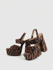 CUCCOO LuxiPop 女士高跟鞋 - 棕色 - 查看 2