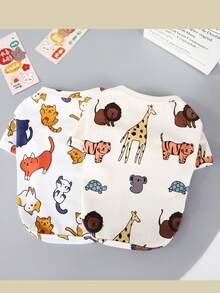 PETSIN 宠物春季新款狗狗服装 动物用品 宠物服装 狗狗背心 猫咪T恤 泰迪熊套装 小型动物服装 休闲酷炫背心 狗狗服装 猫咪服装 春夏两季新款背心 - 彩色 - 查看 7