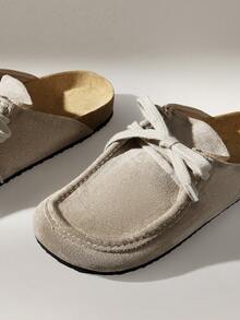 Solecia 女士系带休闲平底鞋 - 灰色 - 查看 5