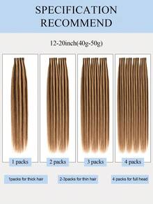 PU Tape Weft Human Hair , No Glue Tape-In Hair Extensions, Seamless PU Skin Weft, 40G-50G, For Fine Hair, Pre-Sealed With Sew-In Clips,Tapes,Sew In Micro Links - S4-27 - View 9