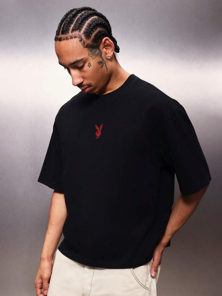 PLAYBOY X SUMWON ロゴ入りオーバーサイズグラフィックTシャツ