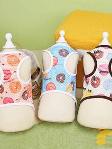 PETSIN Pet Spring New Dog Clothes Animal Supplies Pet Clothing Dog Tank Top Cat T-Shirt Teddy Outfits Small Animal Attire Casual Cool Tank Top Dog Clothes Cat Clothes Two-Season Spring & Summer New Tank Top - Multicolor - View 17