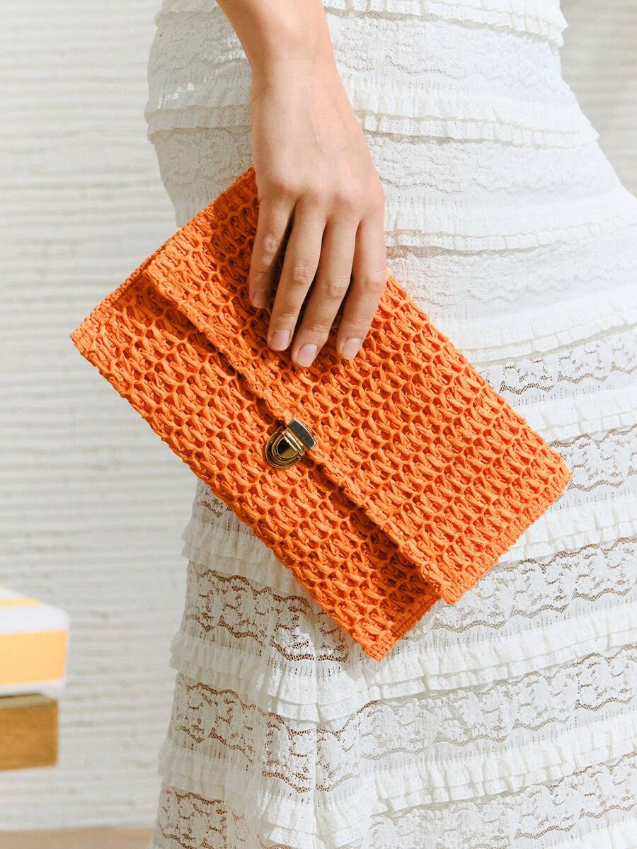 SHECARRY Women Clutches - Orange - View 1