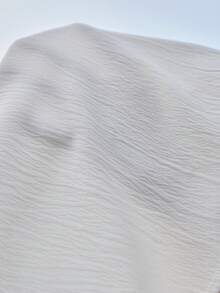 2pcs/Set Girls Casual Fashion Streetwear Set, Loose Fit White Dropped Shoulder Blouse And Wide Leg Pants, Suitable For Vacation, Daily Outings And Casual Gatherings - White - View 7