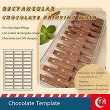 1PC Creative Chocolate Candy Mold, Transparent Acrylic Material For Shaping And Making Feather, Spoon, Square Chocolates, Interchangeable Shaping Mold, Non-Stick And Reusable Baking Mold, Suitable For Chocolate Fillings, Ideal For Home Bakers, Candy Shops And Chocolate Lovers, Applicable For Weddings, Family Gatherings, Holiday Parties And Celebrations, Chocolate Mold - Multicolor - View 2