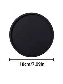 Round Silicone Bathroom Vanity Storage Display Tray, Suitable For Dressing Table Bathroom, Can Store Perfume Lotion Candle Cosmetics Jewelry, Sink Soap Rack Storage Rack, Countertop Coffee Table Decorative Storage - Multicolor - View 13