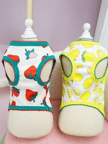 PETSIN 宠物春季新款狗狗服装 动物用品 宠物服装 狗狗背心 猫咪T恤 泰迪熊套装 小型动物服装 休闲酷炫背心 狗狗服装 猫咪服装 春夏两季新款背心 - 彩色 - 查看 13