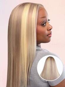 ALL READY WIG 613 金色亮点浅色升级版 13x6 蕾丝前假发直发真人发预拔迷你结透气蕾丝 180% 密度真人发假发拉绳可调节 - S10/613 - 查看 2