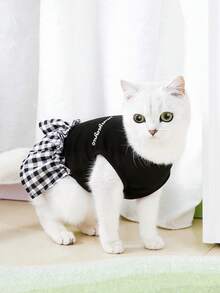 PETSIN Dog Clothing, Cat Clothing, Animal Skirts, Pet Spring/Summer New Collection, Puppy Dress, Princess Versatile Dress, Printed Stripes, Small Animal Clothing, Cool Sunscreen - Multicolor - View 7