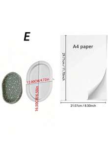 Elliptical Tray Resin Casting Mold - Flexible Silicone Mold For Jewelry Dishes, Bowls, Plaster, Concrete Crafts - White - View 11