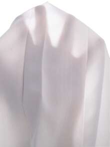 SHEIN 女童无袖蝴蝶结开衫上衣和百褶裙优雅夏季套装 - 黑與白 - 查看 6