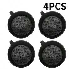 4/1 汽车杯垫，闪亮杯架嵌式杯垫，通用汽车防滑杯架镶嵌装饰硅胶杯垫，汽车内饰垫，8厘米/3.1英寸柔软水晶水钻橡胶垫套装，圆形汽车饮料杯垫，汽车内饰配件 - 彩色 - 查看 11