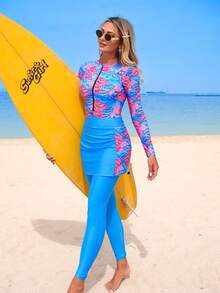 Swim Shayni Bộ bikini in hoa thanh lịch dành cho nữ, thích hợp cho kỳ nghỉ. - Nhiều màu - Xem 3