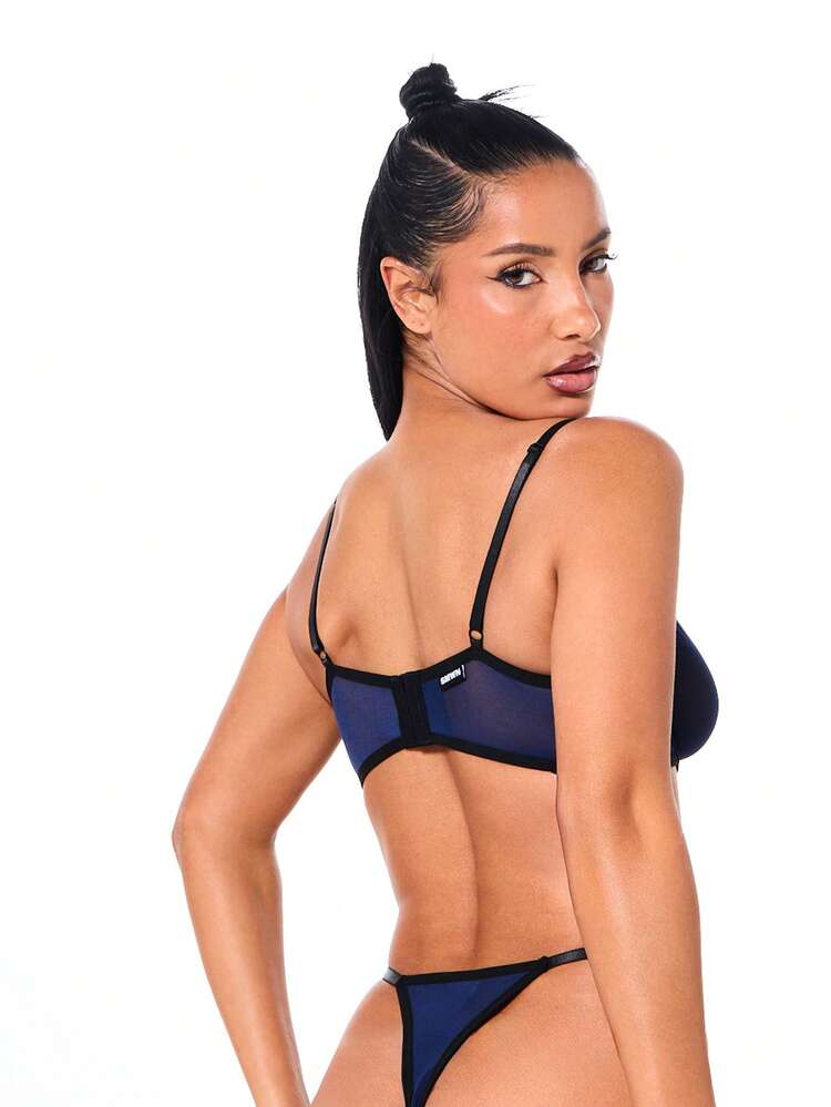 SUMWON WOMEN Balconette Bra And Panty Set With Contrast Binding