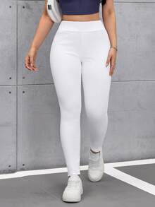 Flexra 白色修身高弹中腰休闲百搭牛仔裤 - 白色 - 查看 5