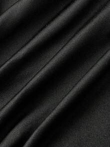 SHEIN MOD 两件套三穿女式休闲纯色修身上衣，白色上衣，黑色上衣，休闲，外出上衣，海滩，春假，夏季上衣，度假 - 黑與白 - 查看 8