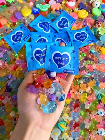 POKOJA LAND - SELECTS 20/40 Cute Mini Animal Food Bottle Surprise Blind Bags - Fun Gifts For Easter, Valentine's Day, And Various Parties! Available In Different Colors And Styles, Perfect For Gifting, Home Decoration, And Holiday Celebrations, Gift Bags