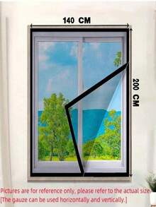 Mosquitera de ventana reutilizable, malla premium, protección contra mosquitos e insectos, ventilación y prevención del polvo, fácil de instalar - Gris - Ver 11