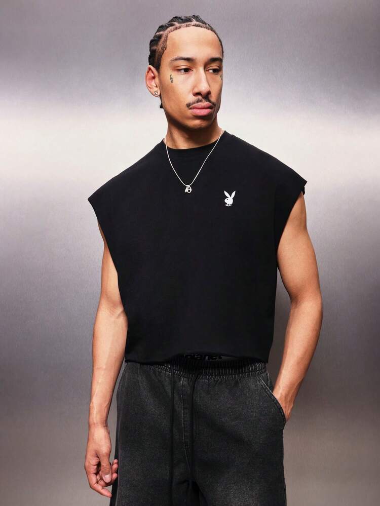 PLAYBOY X SUMWON Grafik-Tanktop mit Logo-Print