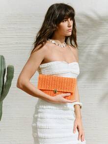 SHECARRY Women Clutches - Orange - View 6