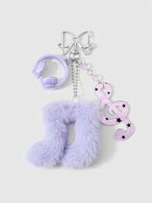 ROMWE Kawaii 1. Tai nghe acrylic đa năng, sáng tạo, tinh tế, dễ thương, sang trọng, cao cấp, màu tím, họa tiết ngôi sao lấp lánh, nốt nhạc, cánh nhiều màu sắc, chất liệu gốm mềm mại, dây đeo cổ tay đính đá, mặt dây chuyền hình nốt nhạc hai mặt bằng vải nhung, phụ kiện móc khóa DIY, mặt dây chuyền túi xách, thích hợp làm quà tặng cho chị em gái, bạn gái, bạn bè, các cặp đôi, quà tặng ngày lễ. - Màu tím -3 - Xem 16