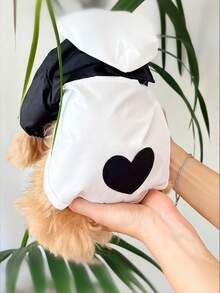 PETSIN Áo mưa chống thấm nước hình khủng long biến hình dành cho chó Bichon Frise, Teddy Bear và các giống chó nhỏ - Quần áo chống thấm nước - Nhiều màu - Xem 8