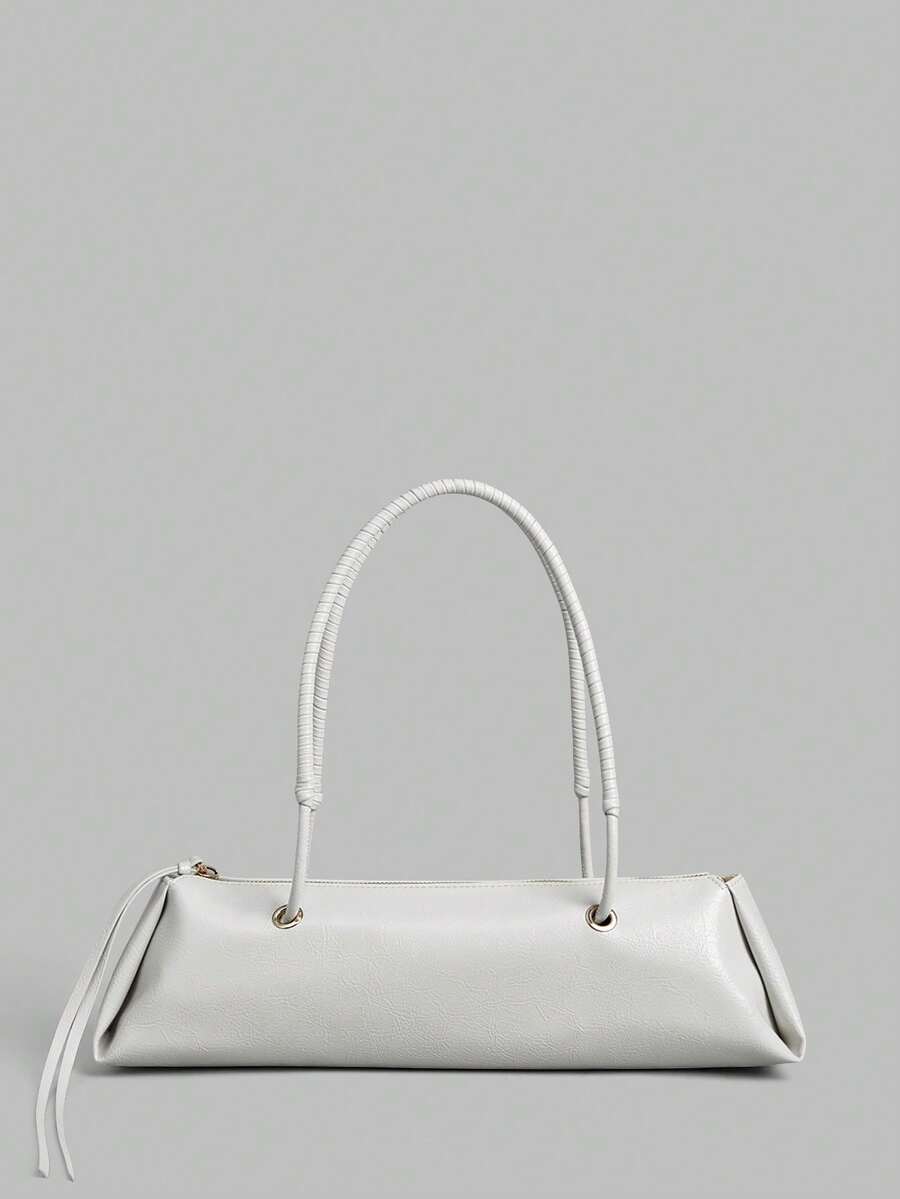 Ontre Women's Shoulder Bag, Exquisite And Simple Baguette Bag, Daily Commuting Match - Beige - View 1