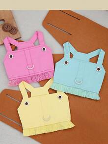 PETSIN 宠物春季新款狗狗服装 动物用品 宠物服装 狗狗背心 猫咪T恤 泰迪熊套装 小型动物服装 休闲酷炫背心 狗狗服装 猫咪服装 春夏两季新款背心 - 彩色 - 查看 5