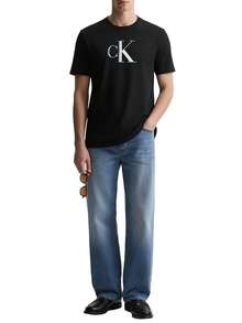 Calvin Klein Men's T-Shirts Soft Durable Comfortable Sports Outdoor Training Black LV04RC857G-UB1 - Black - View 3