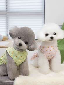 PETSIN Dog Clothing, Cat Clothing, Animal Skirts, Pet Spring/Summer New Collection, Puppy Dress, Princess Versatile Dress, Printed Stripes, Small Animal Clothing, Cool Sunscreen - Multicolor - View 9