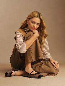 Rosivie Women Flats - Coffee Brown - View 1