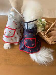 PETSIN 适用于狗狗和猫咪的防水雨衣，包括比熊犬、泰迪犬、博美犬和贵宾犬等宠物，带有防水口袋。 - 彩色 - 查看 3