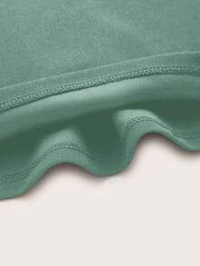 Ellevyn Elegantes geraffte Camisole Top in Salbeigrün für große Größen, ideal für Lehrerin, Büro oder Urlaub an der Amalfi-Küste, Sommer Top - Minzgrün - Übersicht 3