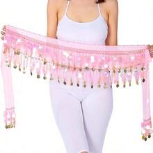 1件套肚皮舞亮片流苏裙，时尚肚皮舞腰带裙 - 彩色 - 查看 12