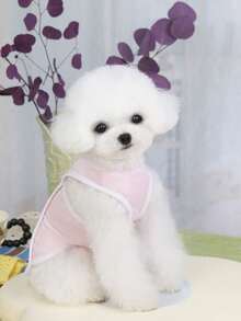 PETSIN 宠物春季新款狗狗服装 动物用品 宠物服装 狗狗背心 猫咪T恤 泰迪熊套装 小型动物服装 休闲酷炫背心 狗狗服装 猫咪服装 春夏两季新款背心 - 彩色 - 查看 12