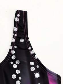 SHEIN 少女修身休闲柔软连体裤 - 彩色 - 查看 5