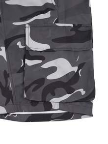 Manfinity Homme Men's Casual Gray Camouflage Pattern Straight Tube Shorts, The Patchwork Design Makes Pants Fit Better.Summer For Men - Multicolor - View 5